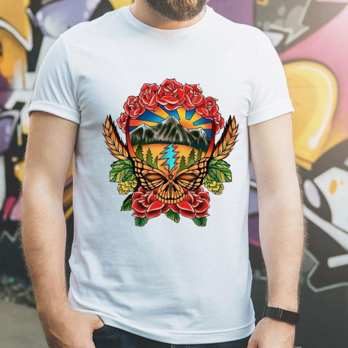 Floral Skull Grateful Dead shirt