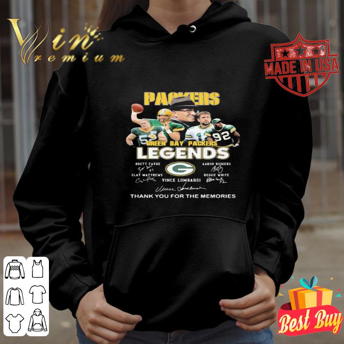 Logo Green Bay Packers Legends Signatures shirt