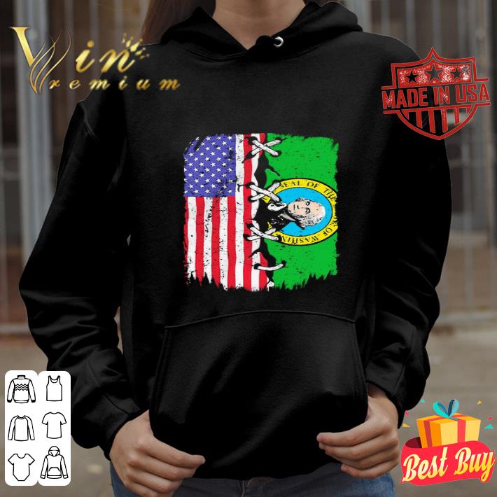 George Washington State American Flag 4th Of July shirt