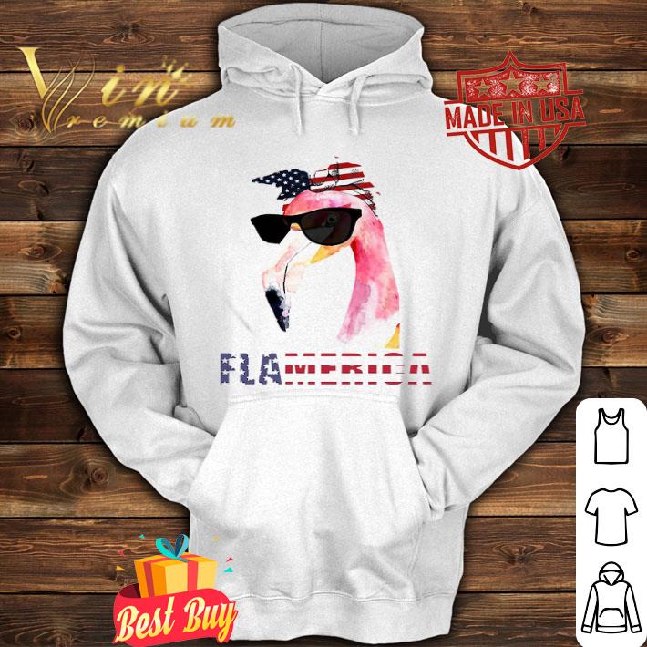 Flamingo Flamerica American Flag 4th Of July Independence Day shirt