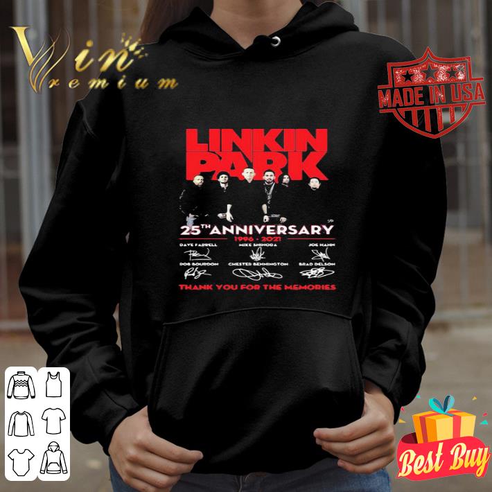 Linkin Park Band 25th Anniversary 1996 2021 Signatures shirt