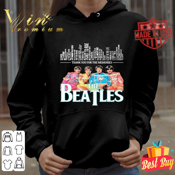 b19b505b thank you for the memories songs of the beatles signatures shirt 4 - Thank You For The Memories Songs of The Beatles Signatures shirt