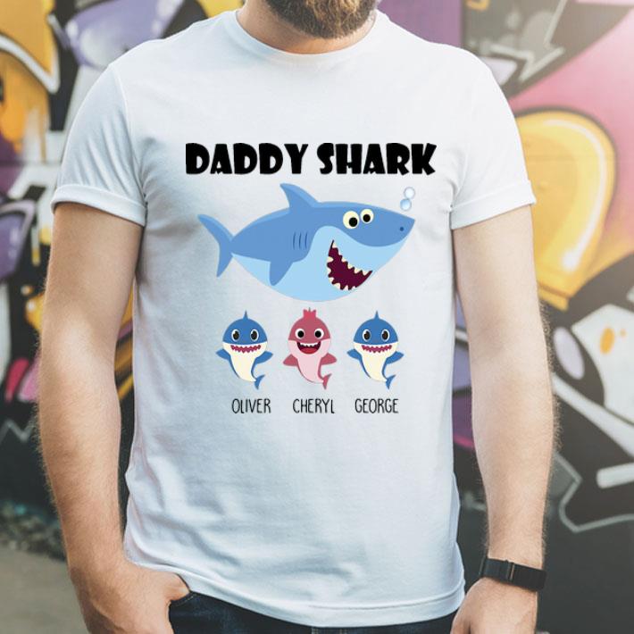 Daddy Shark Oliver Cheryl George Father's Day shirt