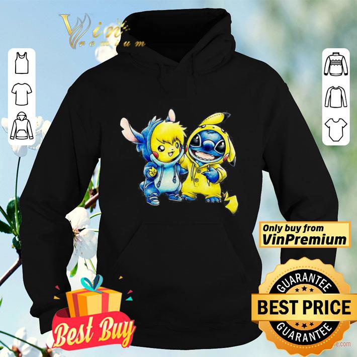Baby Pikachu And Baby Stitch shirt b3cb95e1 baby pikachu and baby stitch shirt 4 - Baby Pikachu And Baby Stitch shirt