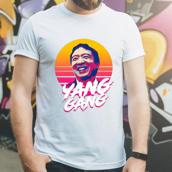 Andrew Yang For President Sunset Vaporwave shirt