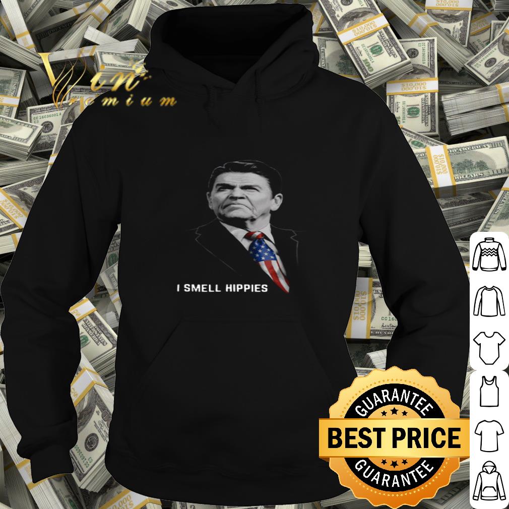 b6b7c474 ronald reagan i smell hippies shirt 4 - Ronald Reagan I Smell Hippies shirt