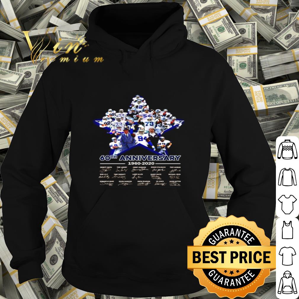 b7c82d68 team star dallas cowboys 60th anniversary 1960 2020 signatures shirt 4 - Team Star Dallas Cowboys 60th anniversary 1960-2020 signatures shirt
