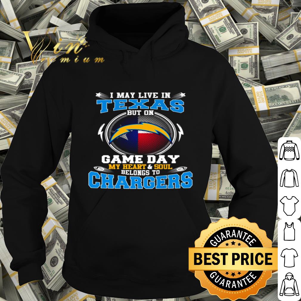 I may live in Texas but on game day my heart Los Angeles Chargers shirt b808a720 i may live in texas but on game day my heart los angeles chargers shirt 4 - I may live in Texas but on game day my heart Los Angeles Chargers shirt