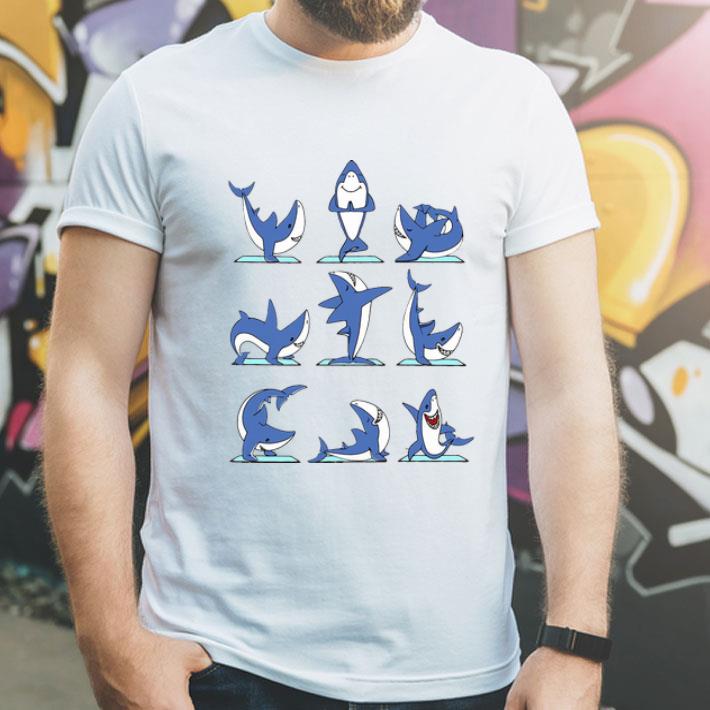 Shark Yoga Namaste shirt 1 Shark Yoga Namaste shirt