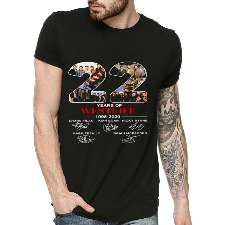 22 Years Of Westlife 1998 2020 Signatures Shirt