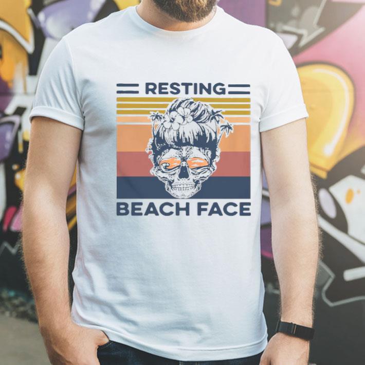 Ocean Resting Beach Face Vintage.png Shirt