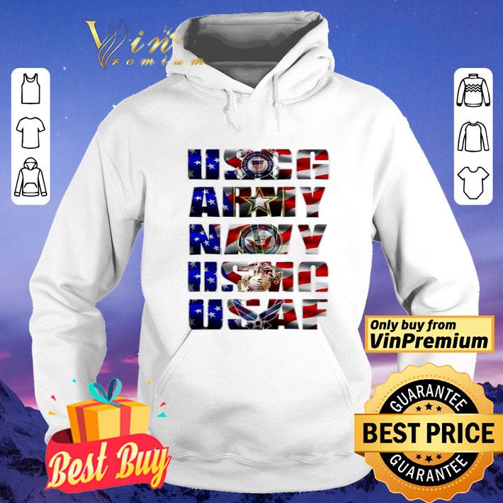 bb5264f5 uscg army navy usaf american flag independence day shirt 4 - Uscg army navy usaf american flag independence day shirt