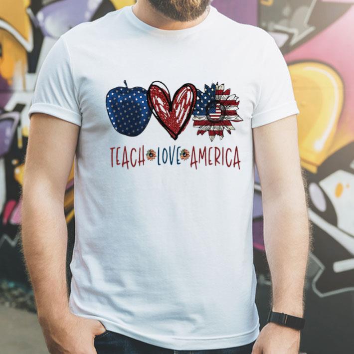 Apple Teach Love America Flag Independence Day shirt bc4dfc9d apple teach love america flag independence day shirt 4 - Apple Teach Love America Flag Independence Day shirt