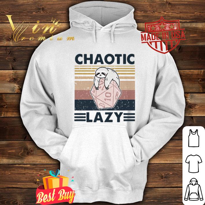 Sloth Chaotic lazy vintage shirt
