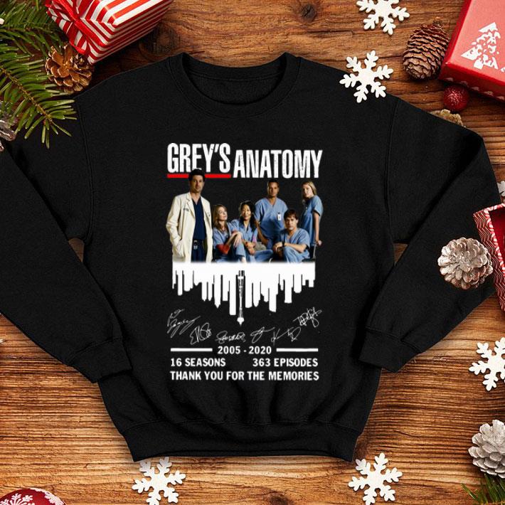 bceeeddb grey s anatomy 16 season thank you for the memories signatures shirt 4 - Grey’s Anatomy 16 Season Thank You For The Memories Signatures shirt