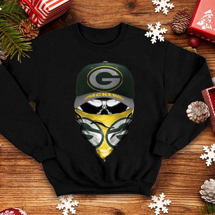 Green Bay Packers Skull Face Mask shirt