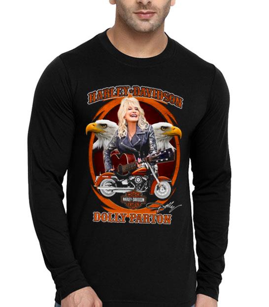 Motor Harley Davidson Cycles Dolly Parton Signature Shirt