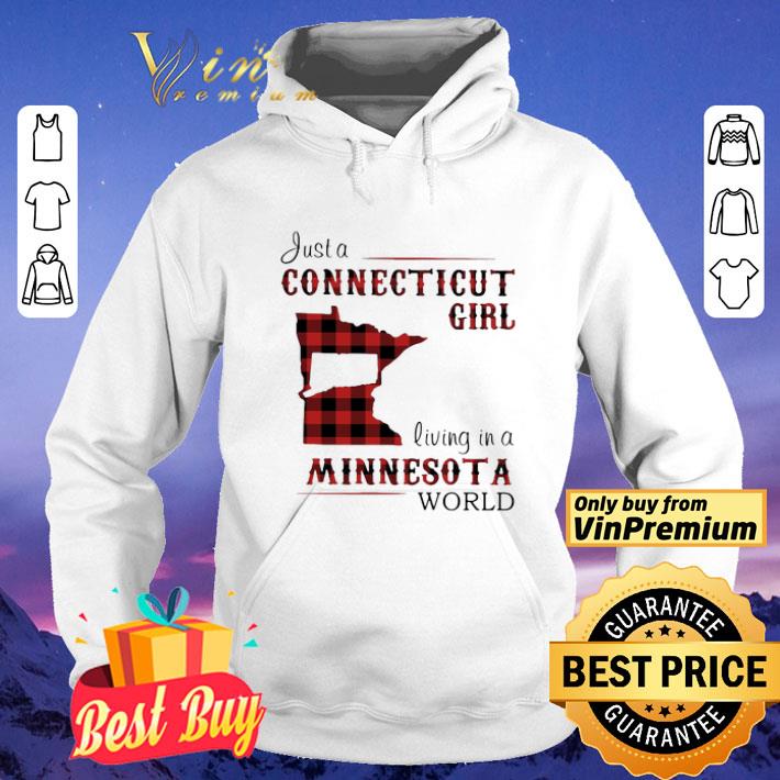 Just a connecticut girl living in a minnesota world map shirt