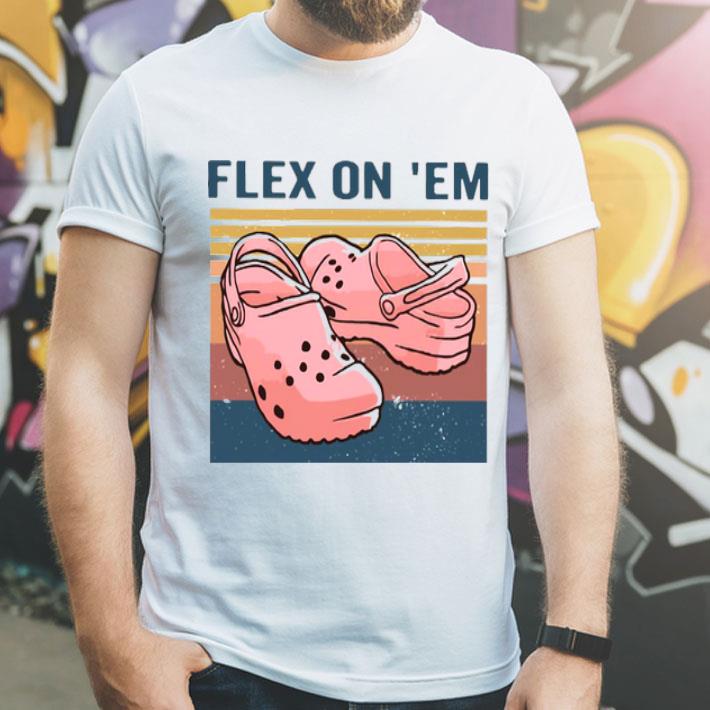 Croc Flex On Em Vintage Shirt c0406232 croc flex on em vintage shirt 4 - Croc Flex On Em Vintage Shirt