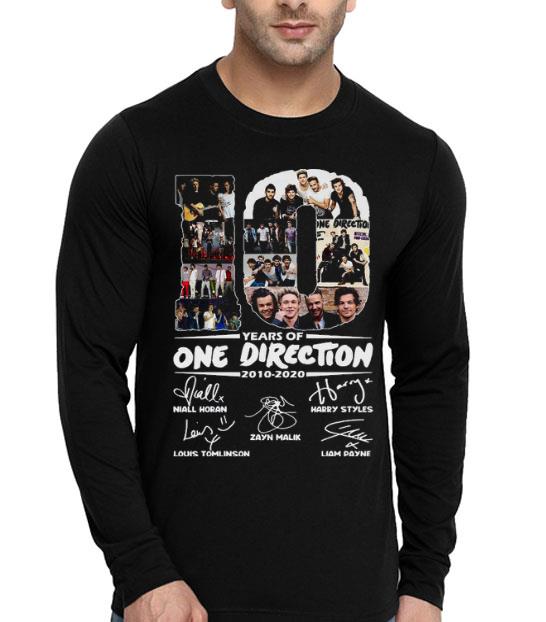 10 Years Of One Direction 2010 2020 Signatures Shirt