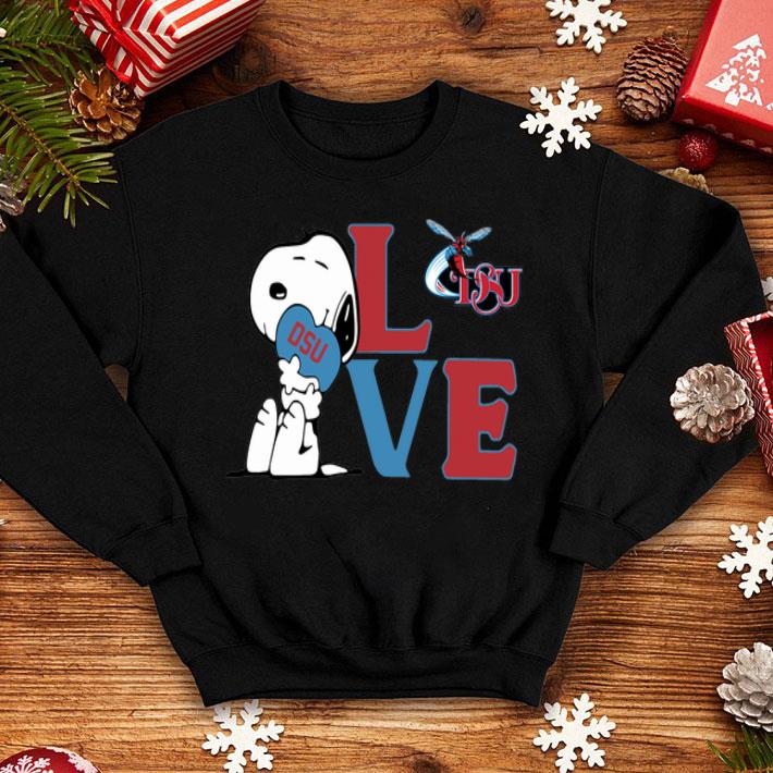 Snoopy Love DSU Heart Delaware State University shirt