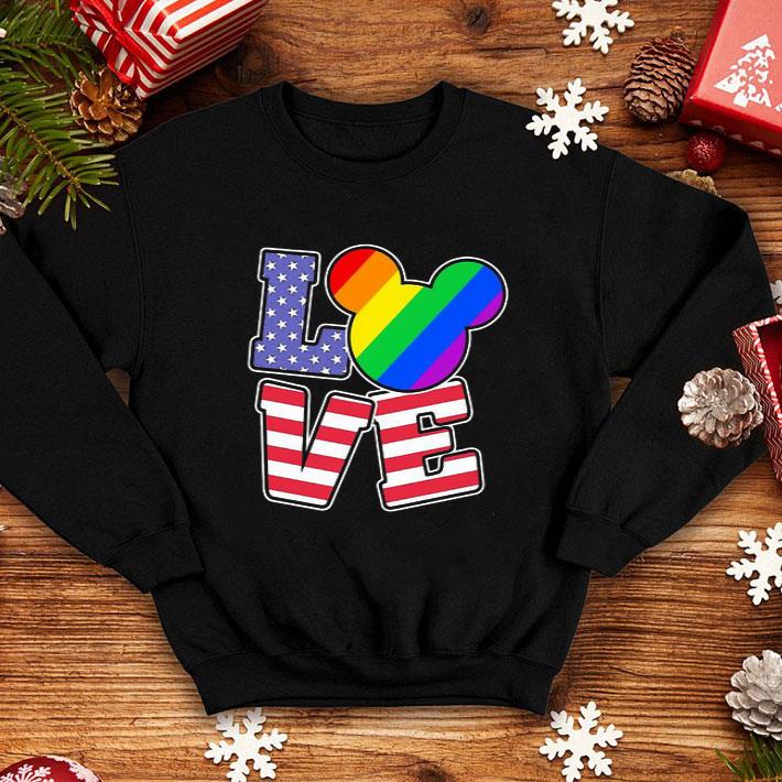 c195615d lgbt love mickey mouse american flag independence day shirt 4 - LGBT Love Mickey Mouse American Flag Independence Day shirt