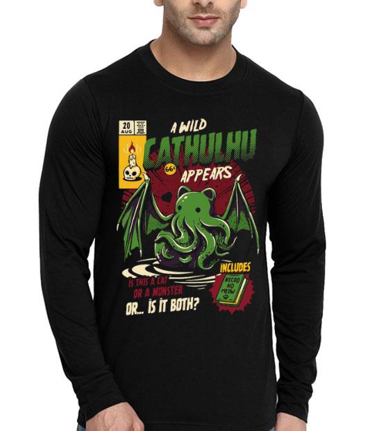 A Wild Cathulhu Appears Is This A Cat Or A Monster Or Both Shirt c19f9f9f a wild cathulhu appears is this a cat or a monster or both shirt 4 - A Wild Cathulhu Appears Is This A Cat Or A Monster Or Both Shirt