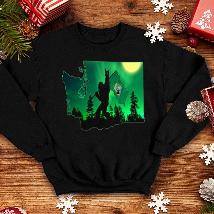 c1d835d6 bigfoot moonlit night washington map flag shirt 4 - Bigfoot Moonlit Night Washington Map Flag shirt