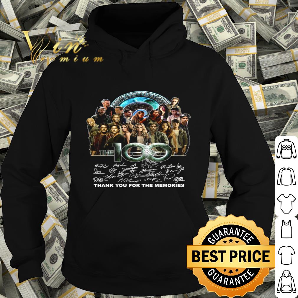 The 100 TV Series Signatures Thank You For The Memories shirt