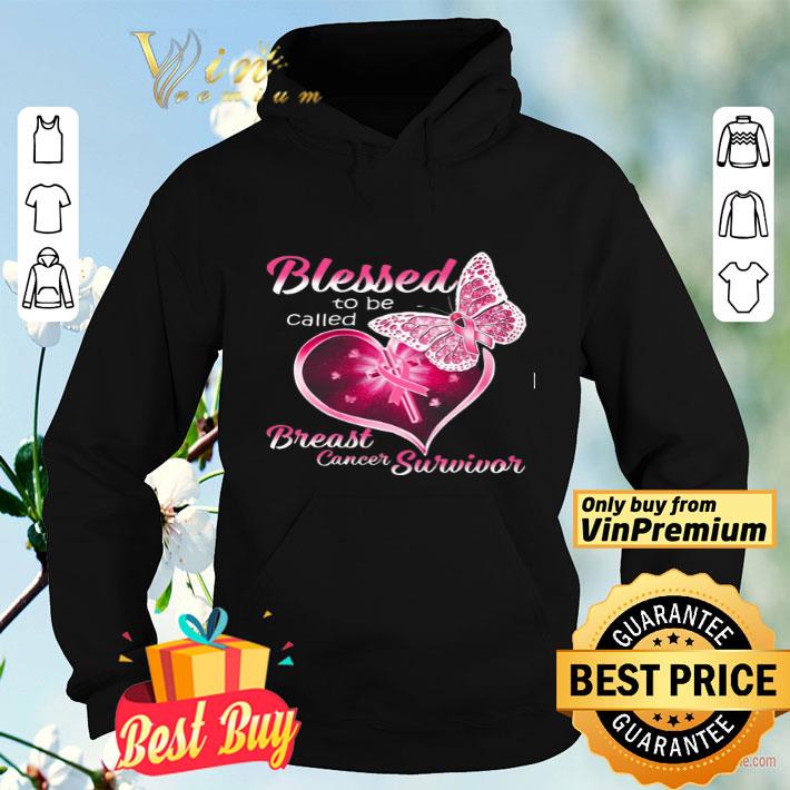c22c360e butterfly heart blessed to be called breast cancer survivor shirt 4 - Butterfly Heart Blessed To Be Called Breast Cancer Survivor shirt