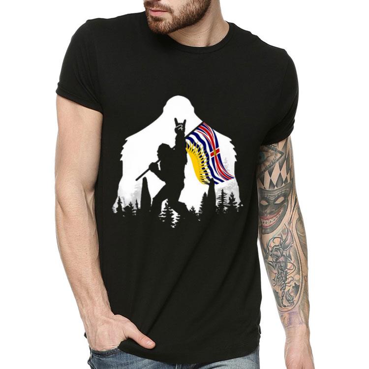 Bigfoot British Columbia Flag In The Forest.png Shirt