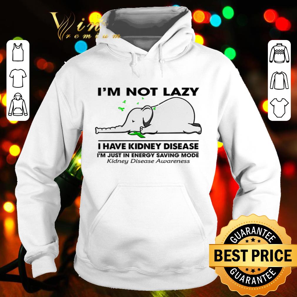 Elephant I’m Not Lazy I Have Kidney Disease Awareness shirt