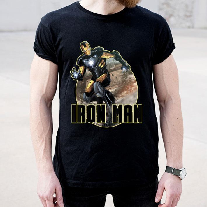Marvel Iron Man Rubble Explosion Circle Portrait Shirt 10 Marvel Iron Man Rubble Explosion Circle Portrait Shirt