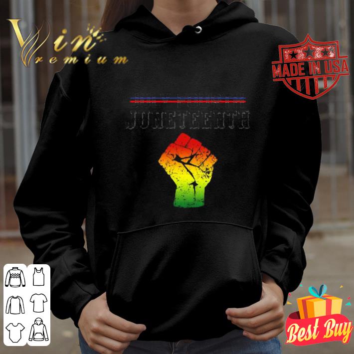Not July Fourth Juneteenth Since 1865 Black Lives Matter shirt