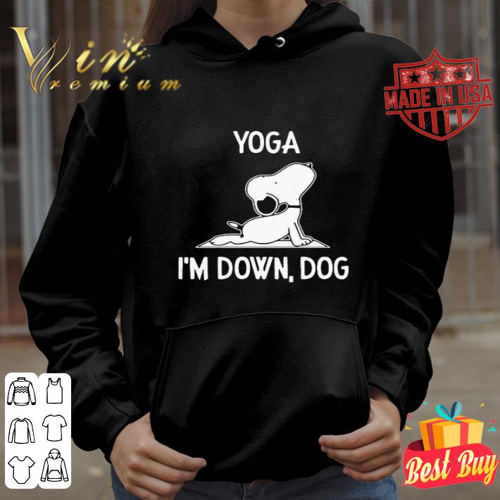 Yoga Snoopy I’m down dog shirt