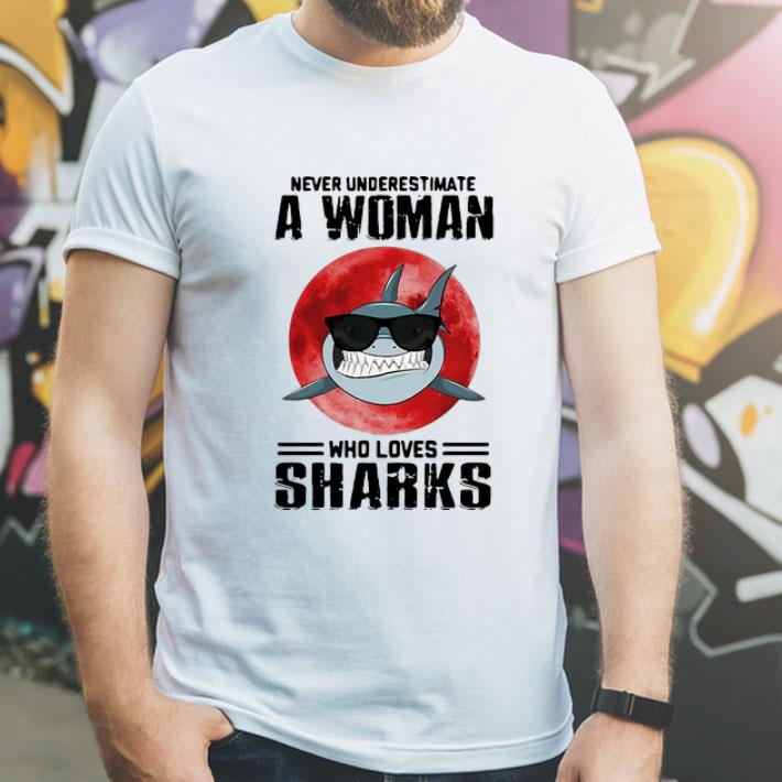 Never Underestimate A Woman Who Loves Sharks shirt ca1a09ae never underestimate a woman who loves sharks shirt 4 - Never Underestimate A Woman Who Loves Sharks shirt