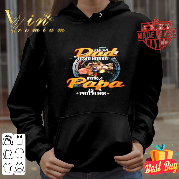 Avengers Being A Dad Is An Honor Being A Papa Is Priceless shirt