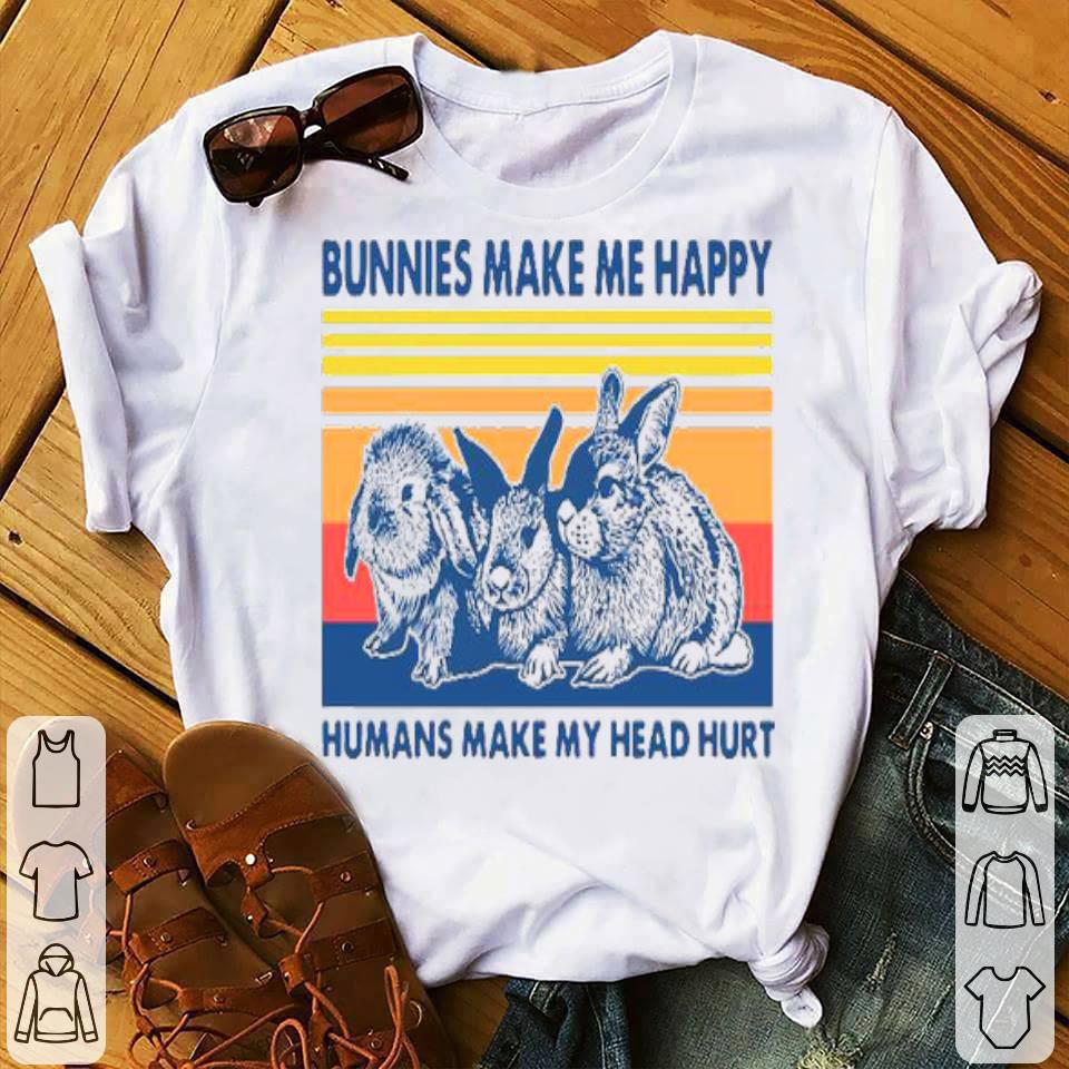 cb27f715 rabbit bunnies make me happy humans make my head hurt vintage shirt 4 - Rabbit Bunnies Make Me Happy Humans Make My Head Hurt Vintage Shirt