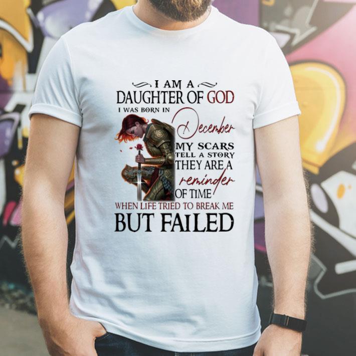Knights Templar I Am A Daughter Of God I Was Born In December shirt