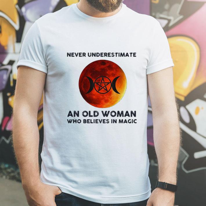 Never Underestimate An Old Woman Who Believes In Magic shirt cdb758a7 never underestimate an old woman who believes in magic shirt 4 - Never Underestimate An Old Woman Who Believes In Magic shirt