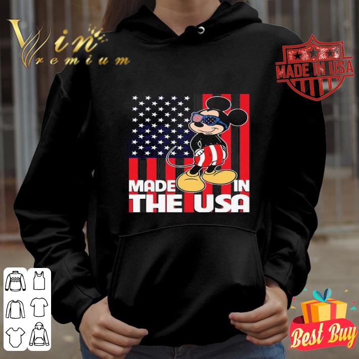 Mickey Mouse Made In The USA American flag shirt