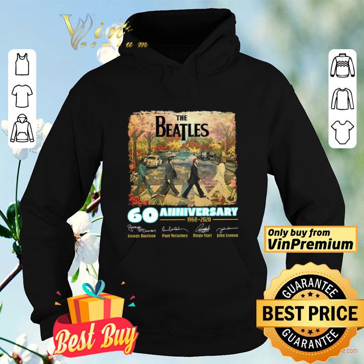 cee2bb58 the beatles 60 anniversary 1960 2020 signatures shirt 4 - The Beatles 60 Anniversary 1960 2020 Signatures shirt