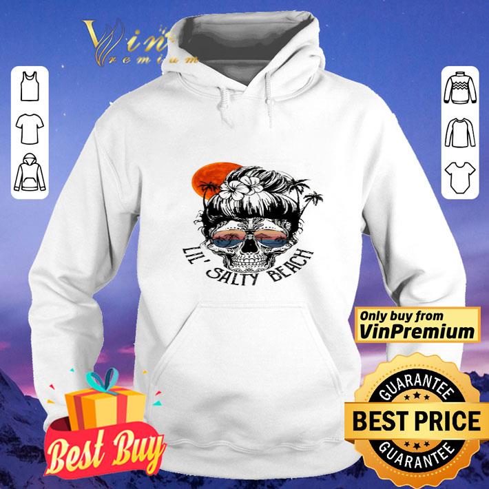 Skull Sunset On The Beach Lil Salty Beach shirt