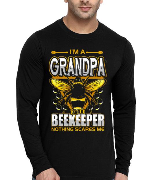 Bee I’m Grandpa And A Beekeeper Nothing Scares Me Shirt