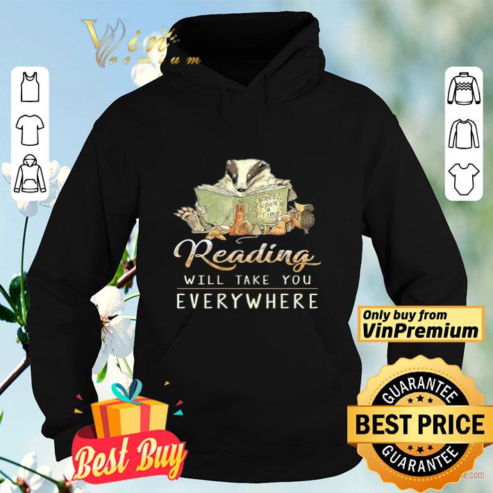 d4042a5a raccoon reading will take you everywhere shirt 4 - Raccoon Reading Will Take You Everywhere shirt