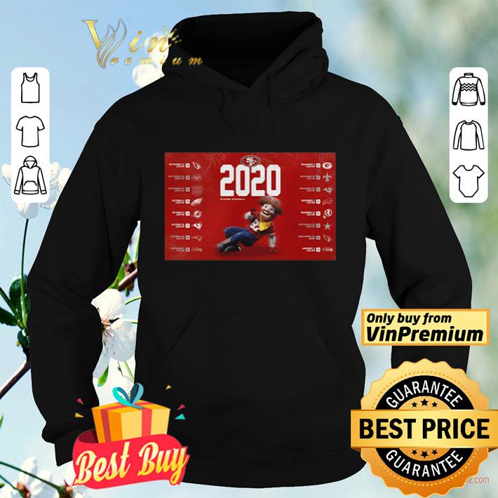 d4dc172c san francisco 49ers football 2020 season schedule shirt 4 - San francisco 49ers football 2020 season schedule shirt