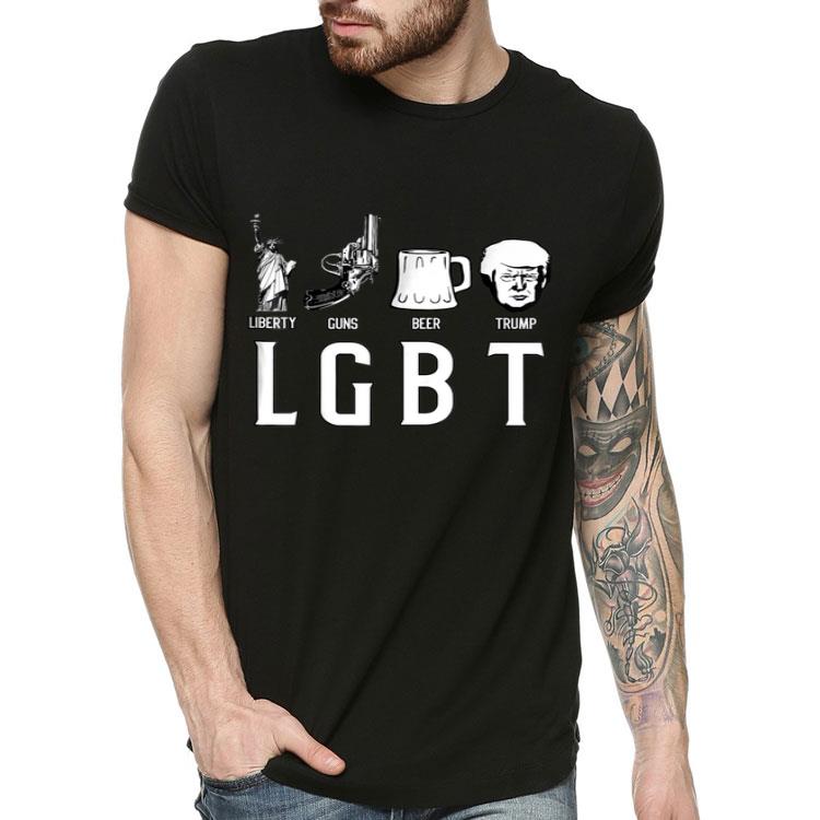 d6f1b994 lgbt liberty guns beer trump shirt 4 - LGBT Liberty Guns Beer Trump Shirt