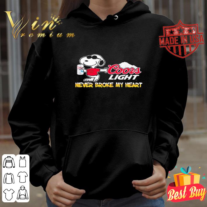 Snoopy Drink Coors Light Beer Never Broke My Heart shirt d7014456 snoopy drink coors light beer never broke my heart shirt 4 - Snoopy Drink Coors Light Beer Never Broke My Heart shirt