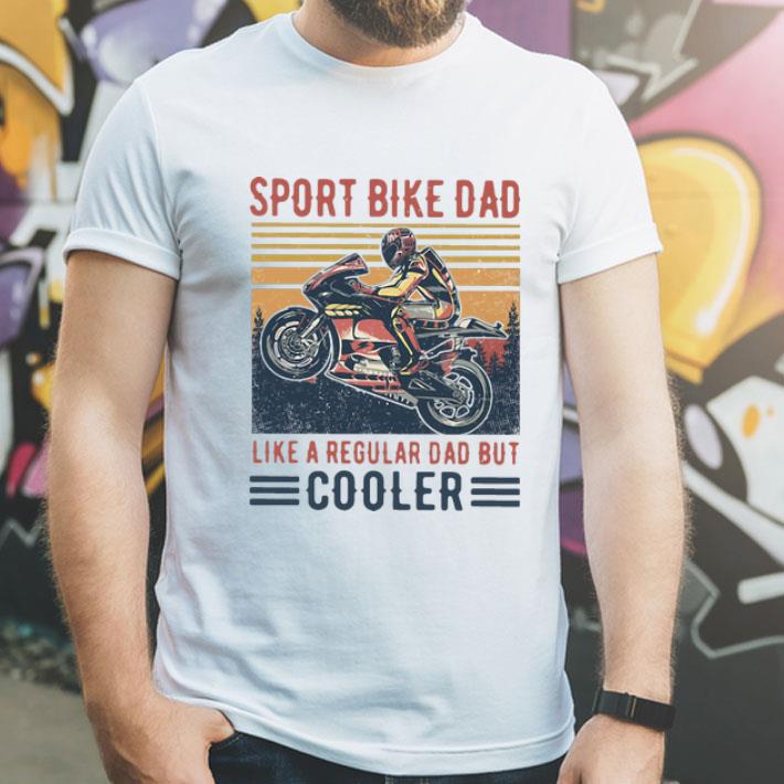 Vintage Sport Bike Dad Like A Regular Dad But Cooler Father's Day shirt