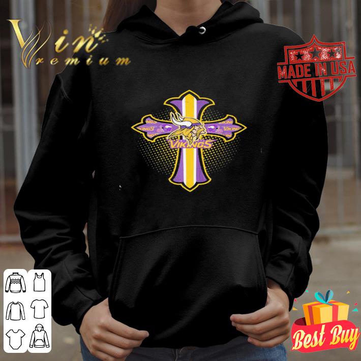 Cross Faith Minnesota Vikings Logo shirt da152f35 cross faith minnesota vikings logo shirt 4 - Cross Faith Minnesota Vikings Logo shirt